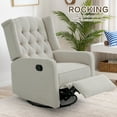TEKAMON 360°Swivel Recliner Chair with Extra Large Extended Footrest ...