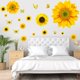 thumbnail image 5 of Pegatinas de pared de girasoles - Calcomanías de pared de girasoles grandes Flores amarillas extraíbles para calcomanías de automóviles Niños Bebé Baño Sala de estar, 5 of 5