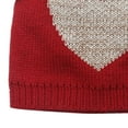 thumbnail image 5 of Generic Soft Hats for Children's Knit Hat Woolen Hat Double Hairball Woolen Hat Girls Children Love Knit Hat Valentine's Day for Fashion Casual Four Seasons Caps(One Size,Red), 5 of 5