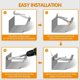 thumbnail image 3 of 5inch 10 Pack Gutter Hangers, with Pre-Inserted Screw, 3 of 5