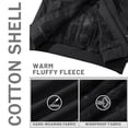 thumbnail image 6 of TACVASEN Men's Winter Warm Fleece Lined Jacket Thicken Windbreaker Cargo Coat with 7 Pockets Casual Work Field Outwear Blcak 2XL, 6 of 8