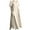Khaki, variant on Odeerbi Cotton Linen Dress for Women Spring Summer Casual Solid Color V-Neck Short Sleeve Dress with Pocket Pink