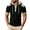 #0416-Black, variant on Qiyinn Men's Short Sleeve Hooded Henley Shirt,Casual Color Block Pullover Hoodie Breathable Summer Tops for Outdoor Beach