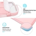 thumbnail image 3 of Funda para portátil Lacdo para MacBook Air/Pro de 15 pulgadas, resistente al agua, rosa, 3 of 7