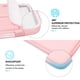 thumbnail image 3 of Funda para portátil Lacdo 360° con protección de 16", rosa, 3 of 7