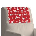 thumbnail image 7 of TSOVTHRID Snowman Snowflake Red Print Recliner Headrest Protector Non Slip Washable Headrest Cover PU Leather Recliner Head Rest Cover for Sofa,Furniture Christmas Decor 17x27 Inch, 1 Piece, 7 of 7