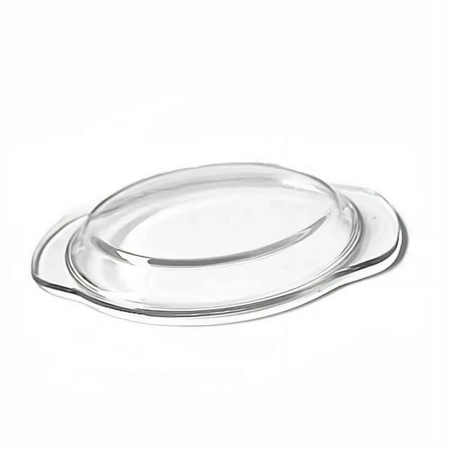 EIGTHTAIL 2 Pcs Glass Microwave Cover for Food Food Contact Glass Microwave Cover Microwave Oven Steamer Compatible Microwave Splatter Cover Glass Style 3