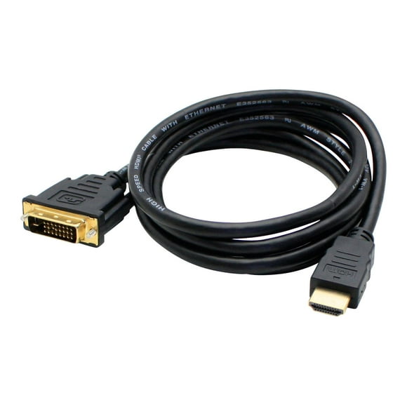 AddOn DVI-D HDMI Câble Adaptateur vers de 6 Pieds - Câble Adaptateur - DVI-D Mâle vers HDMI Mâle - 6 Pieds - Noir -