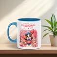 thumbnail image 3 of Happy Valentine’s Day Adorable English Springer Spaniel Puppy Holding Heart Balloon 11oz Accent Two-tone Mug Springers Dog Lover Gifts Coffee Tea Cup - 00030, 3 of 5