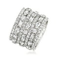 thumbnail image 3 of Ross-Simons 6.56 ct. t.w. CZ Multi-Row Eternity Band in Sterling Silver, Women's, Adult, 3 of 6