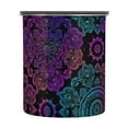 thumbnail image 2 of Rainbow Mandala Flower Boho Airtight Coffee Bean Canister 17oz Food Storage Containers with Lids For Gournd, Tea, Sugar, Flour, Rice, Cereal, Candy Cookie Jar, 2 of 8