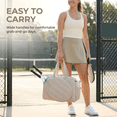 thumbnail image 4 of Women’s Tennis Tote Bag – 3-in-1 Crossbody Tennis Bag for 2 Rackets w/ Shoe Compartment & Wet Bag, Gym & Pickleball, 4 of 9