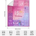 thumbnail image 5 of 12th Birthday Gifts for Girls, Girls 12th Birthday Gifts Idea for Daughter Sister, 12 Year Old Blanket for Girls, Best Birthday Gift for 12 Years Old Girl, Birthday Pink Throw Blanket 60"x50", 5 of 5