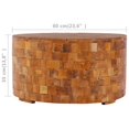 thumbnail image 3 of vidaXL Coffee Table 60x60x35 cm Solid Teak Wood, 3 of 4