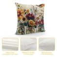thumbnail image 4 of Qinduosi  Spring Pillow Covers Flowers Floral Throw Pillowcase Spring is Here Home Sofa Bedroom Living Room Holiday Cushion Case Farmhouse Decorations White, 4 of 5