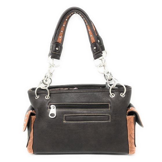 Montana West Montana West Rhinestone Cross Flower Embroidery Handbag