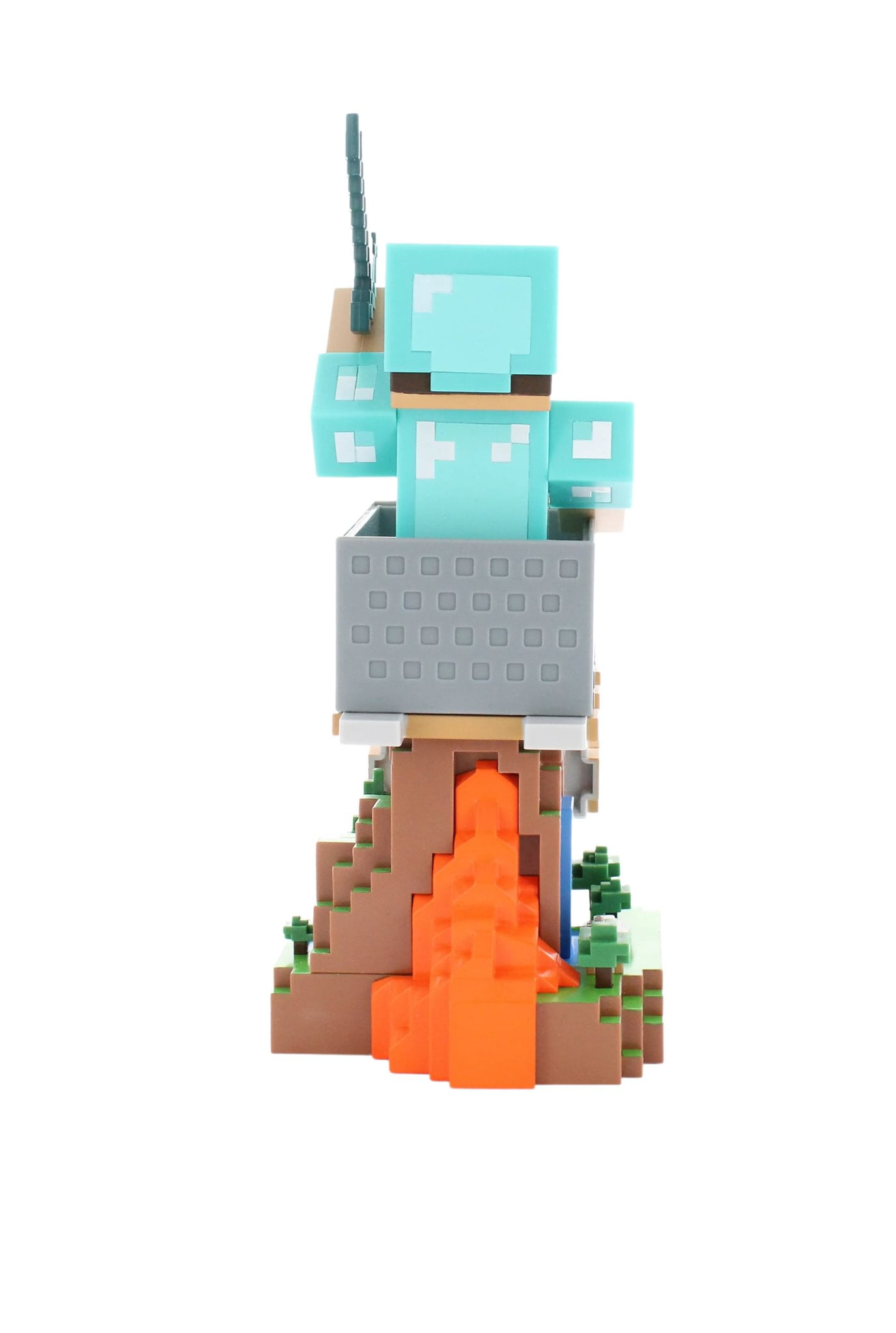 Exquisite Gaming Minecraft: Steve Cable Guy R.E.S.T support d'appareil de figurine à collectionner CG Steve_f