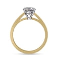 thumbnail image 4 of Solitaire Engagement Ring For Women | 7MM Round Cut Lab Created Moissanite 4-Prong Promise Ring in 14K Solid Yellow Gold Jewelry Gift for Her, Ring Size 10, 4 of 6