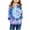 Blue, variant on AJTQTH Kids Bleached Hooded Jackets Lightweight Casual Long Sleeve Full Zip up Hoodie Outwear Tops with Pockets Loose Fit Comfy Pullover Sweatshirts Blue 2-3 Years