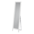 thumbnail image 2 of Paloma Free Standing Full Length Floor Mirror, White Wood Frame, 15"W x 59"H Rectangular, Contemporary, 2 of 4