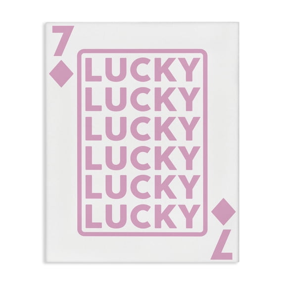 Stupell Industries Bohemian Lucky Seven of Diamonds Canvas Art, 16 x 20, by Angela Nickeas