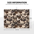 thumbnail image 2 of Yiaed Pug Print Highly Absorbent Microfiber Kitchen Counter Mat, Dish Drying Pad for Dishes, Utensils, Pots and Pans, Large 18" x 24", 2 of 7
