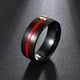 thumbnail image 1 of Xihbxyly Anillo de Pareja con Veta de Madera, Titanio, Acero, Corazón, Anillo de Tres Capas, Conjunto de Anillos, 1 of 2