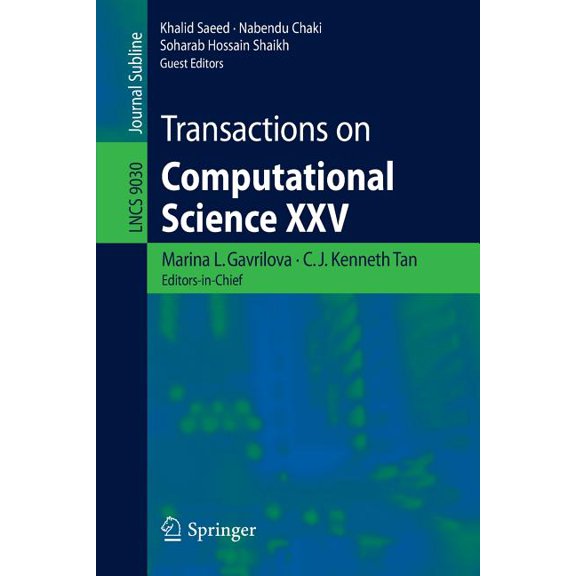 Transactions on Computational Science XXV, (Paperback)