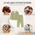 thumbnail image 7 of Lsque Daisies Flowers Pattern Long Sleeve Pajama Set for Women - Soft 2-Piece Sleepwear and Loungewear Set with Pockets, Comfy Nightwear-Small, 7 of 7