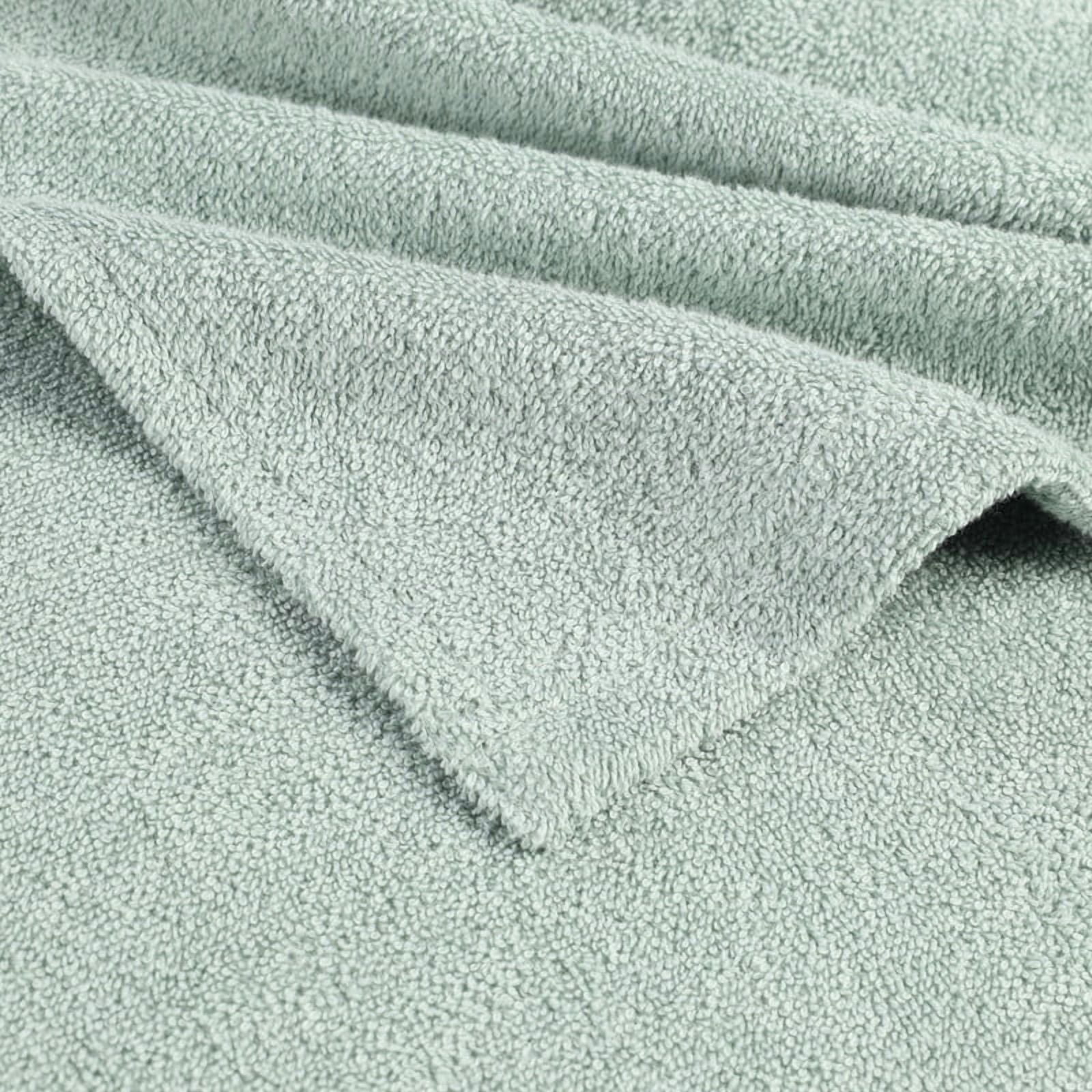 Superior Lyron Kids Cotton Terry Medium Weight Hooded Poncho Bath Towel, Large, Sage