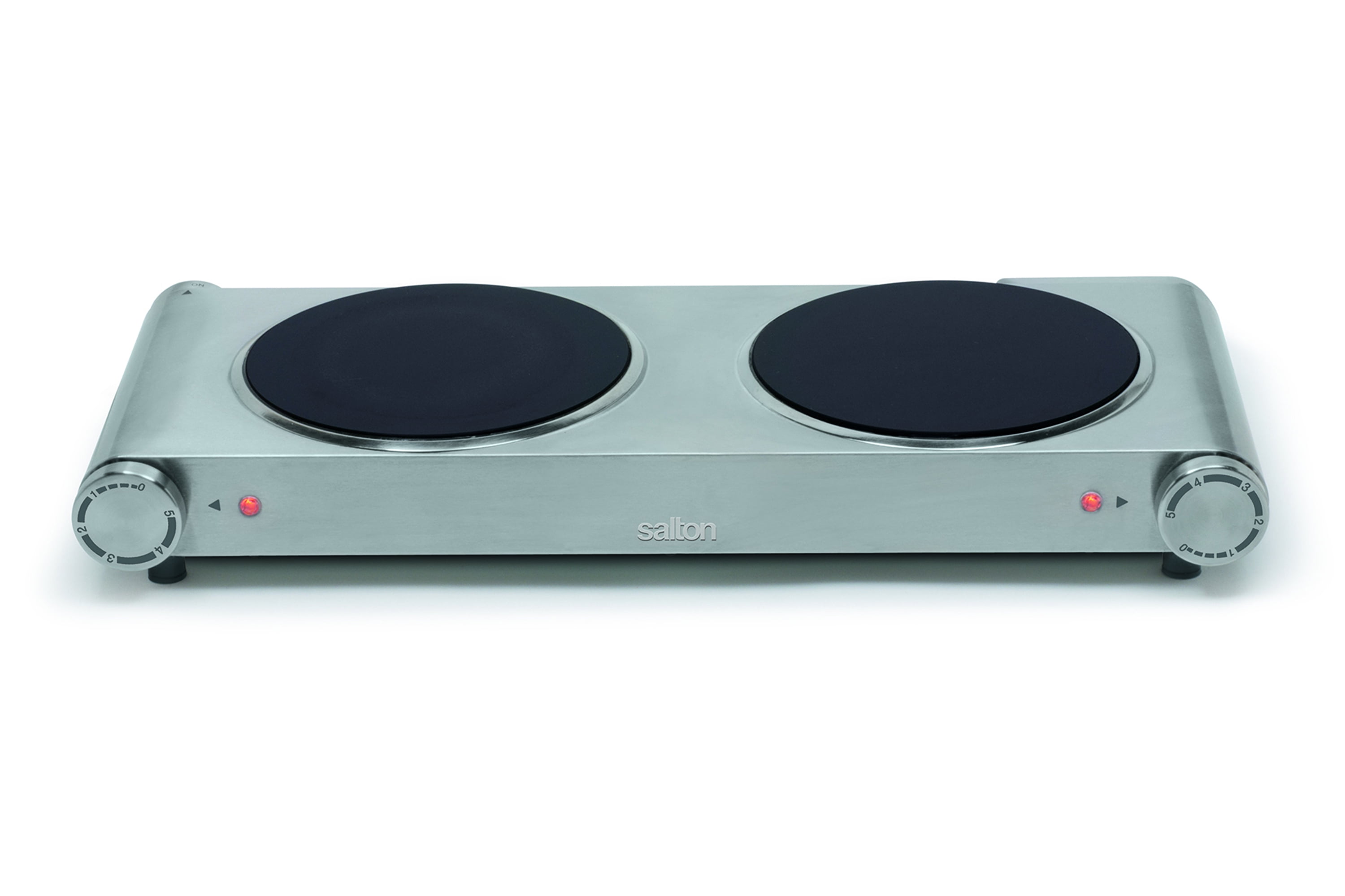 Salton Infrared Cooktop Double Burner Hp1269 Silver Walmart Com Walmart Com