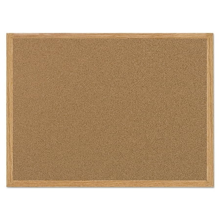 Value Cork Bulletin Board with Oak Frame 24 x 36 Natural