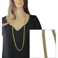 thumbnail image 2 of Three Strand Ball Chain Gold Tone Necklace 35"-38" Ladies Adult Female Women, 2 of 4