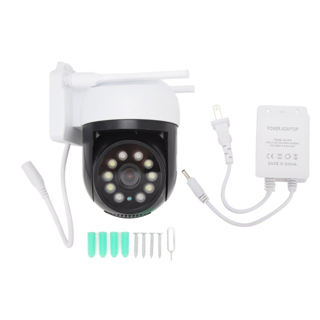 Cámara de vigilancia HD de 1MP 360° 1920x1080 reflector seguimiento de movimiento 1080P WIFI LED cámara de seguridad de visión nocturna enchufe estadounidense 100-240V