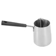 thumbnail image 2 of Long Handle Coffee Toroid Pitcher 304 Stainless Steel Rustproof Smoother Milk Frother Pitcher for Home Coffee Shop 350ml, 2 of 6