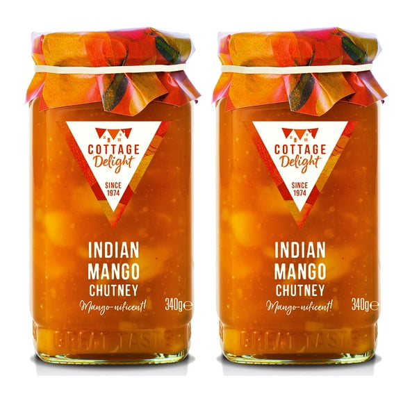 Cottage Delight Chutney Indien à la Mangue 340g (2 Paquets)