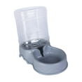 thumbnail image 2 of Dispensador de comida y agua por gravedad de 3,5 l para perros pequeños y cachorros. Ideal para viajes. Dispensador de agua gris, 2 of 9