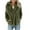 Olive Green, variant on Lovskoo Womens Fuzzy Fleece Jacket Casual Pocket Long Sleeve Notch Lapel Plush Jacket Olive Green
