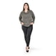 thumbnail image 4 of Blusa Roman Fashion Cuello Drapeado Talla Extra Cafe 36, 4 of 5