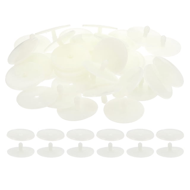 Uxcell 1.77 pulgadas articulaciones de muñeca 20 conjuntos unión de plástico perno para artículos de ganchillo y costura blanco