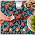 thumbnail image 6 of Pioneer Flower Floral Print Pattern Round Tablecloth 60 X 60 Inch, Wrinkle Resistant Wipeable Table Cloth for Kitchen Dining Picnic Patio Party, 6 of 6