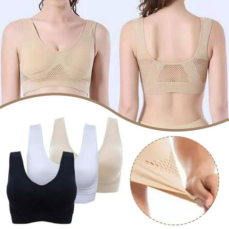 SSKFHGI Sports Bra Breathable Stretchable Yoga Fitness Everyday Training Bras Crop