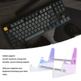 thumbnail image 4 of Clear 3 Tier Acrylic Keyboard Stand Mechanical Keyboard Holder Storage Stand Showcase for Tablet Picture Frames Stylish Design, 4 of 7