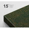 thumbnail image 4 of PixonSign Canvas Print Wall Art Green & Gold Tribal Spiral Pattern Abstract Shapes Illustrations Minimalism Bohemian Colorful Multicolor Ultra for Living Room, Bedroom, Office - 32"x48", 4 of 5