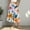 Orange-10, variant on LIBRCLO Skirts for Women Midi Length A-Line Flowy Summer Skirts with Pockets Elastic Waist Drawstring