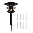 thumbnail image 3 of OSALADI Outdoor Solar Column Headlight Decorative LED Wall Lamp Waterproof Fence Pillar Lamp for Lawn Patio Yard, 3 of 10