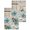 Light Brown, variant on Teal Blue Tulips Kitchen Dish Towels for Drying Dishes Set of 2, Spring Floral Barn Doors Vintage Wood Beige Waffle Weave Microfiber Hand Tea Bathroom Towels Quick Dry & Absorbent Towel 15.7x23.6