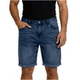 thumbnail image 5 of Viadha Mens Cargo Jean Shorts Casual Workwear Regular Fit Denim Shorts 5 Inch Summer Short Pants with Pockets, 5 of 9