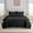 Black, variant on Qatan Quilt Twin Size - Lightweight Twin Quilted Bedspread, Bed Quilt Set with Sham (Gray)