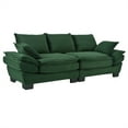 thumbnail image 3 of MidModern Couches 85.4 Inch Corduroy Upholstered Small Couch With 2 Throw Pillows Sofa For Living Room Bedroom, 3 of 9